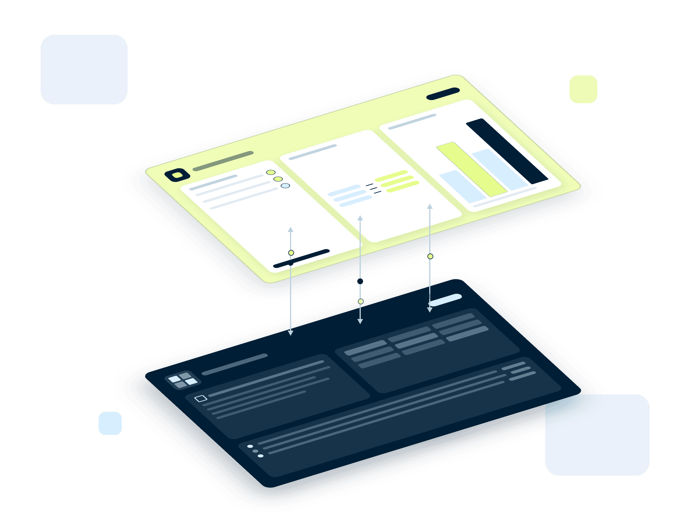 Diagrama da camada financeira da Kamino sobre o ERP existente